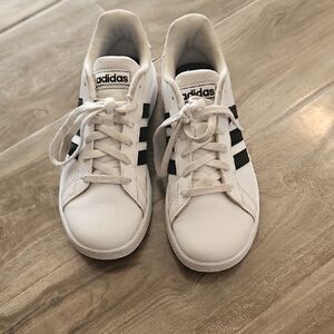 Adidas Classic White and Black Shoes